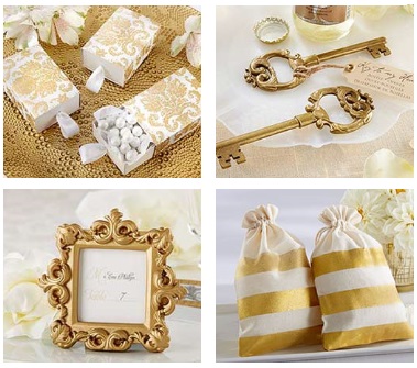 Gold Wedding Favors